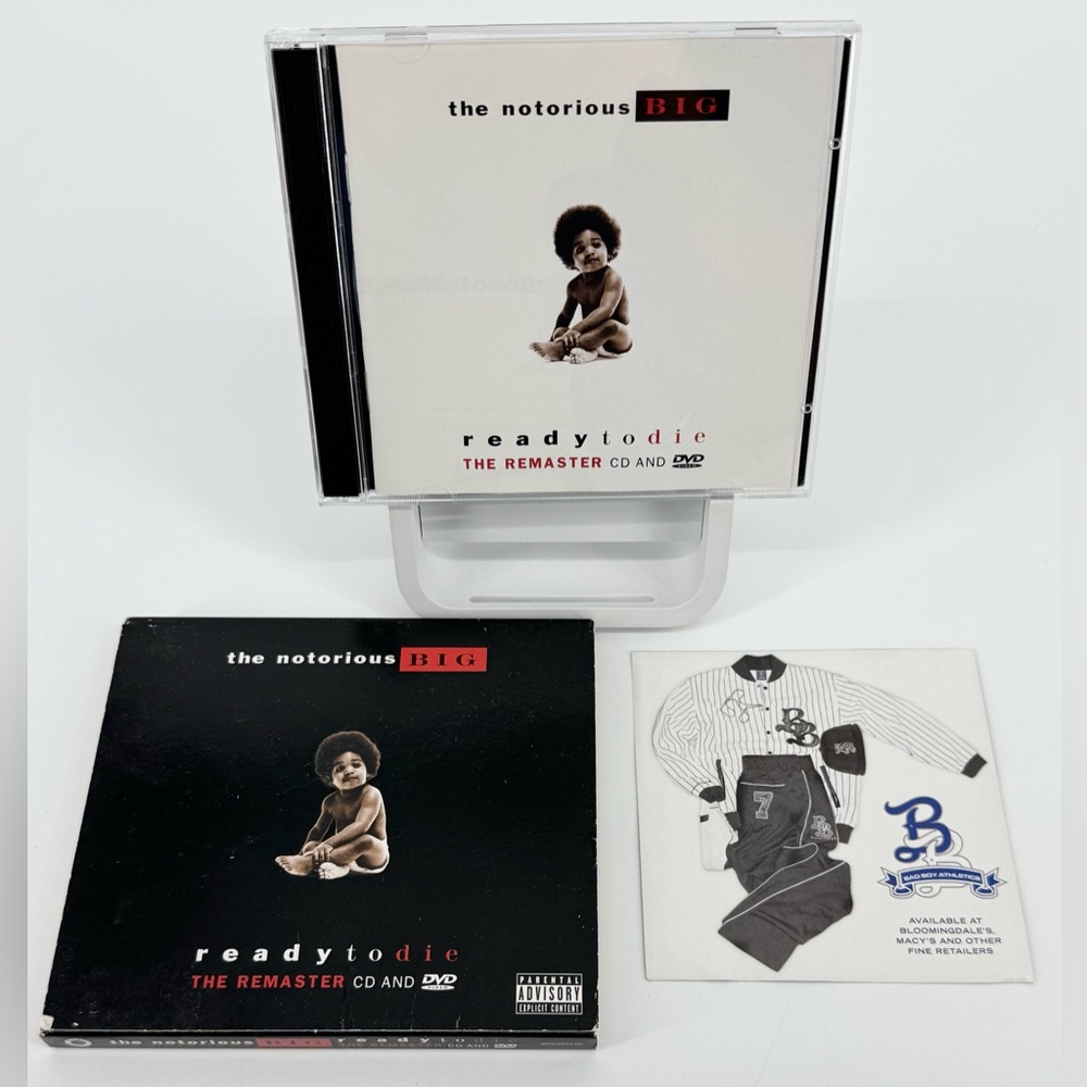 The Notorious BIG: Ready to Die: 
The Remaster CD and DVD
Rare Original Bad Boy